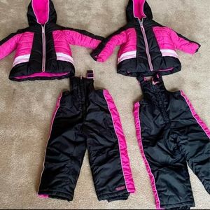 Twins quality snow suits